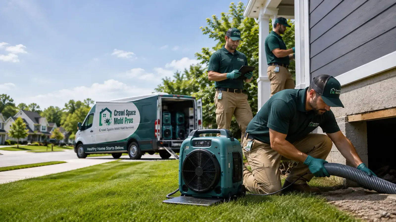 Crawl Space Mold Removal in Grantville, PA